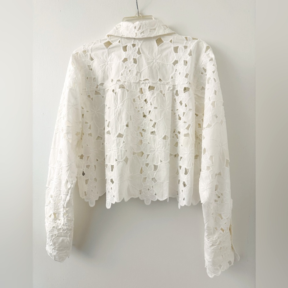⭐️Endless Rose cutout button-up lace top Anthropologie Nordstrom - Picture 3 of 11